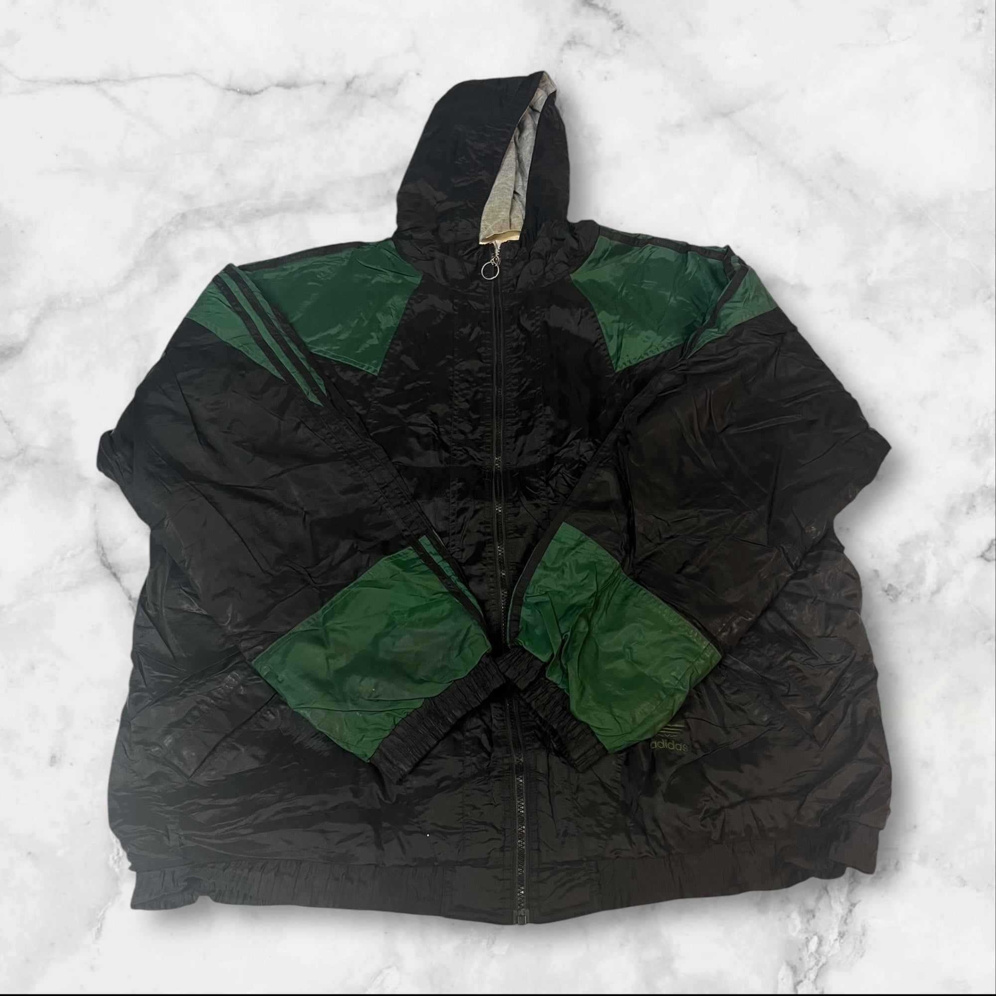 Vintage Adidas Jacket Lined XL 1037 - Warm Winter Coat for Men, Perfect for Outdoor Sports & Casual Wear