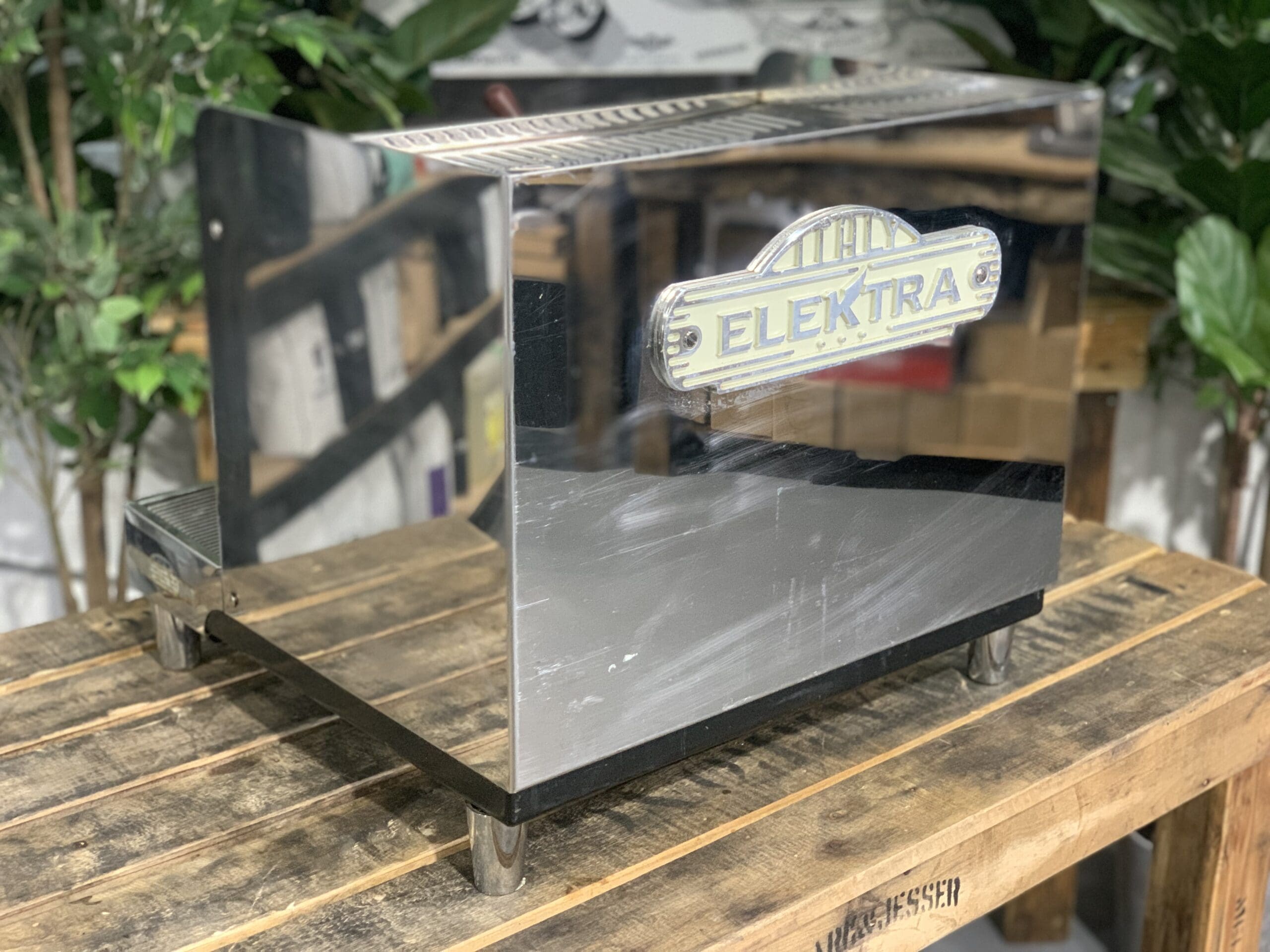 Elektra Sixties T3 Compact 2 Group Espresso Machine - Premium Stainless Steel for Home & Cafe Use