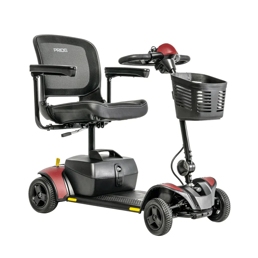 Go Go Elite Traveler 2 Four Wheel Mobility Scooter - Lightweight & Foldable for Seniors & Travel - Perfect for Airports, Shopping Malls & Outdoor Adventures