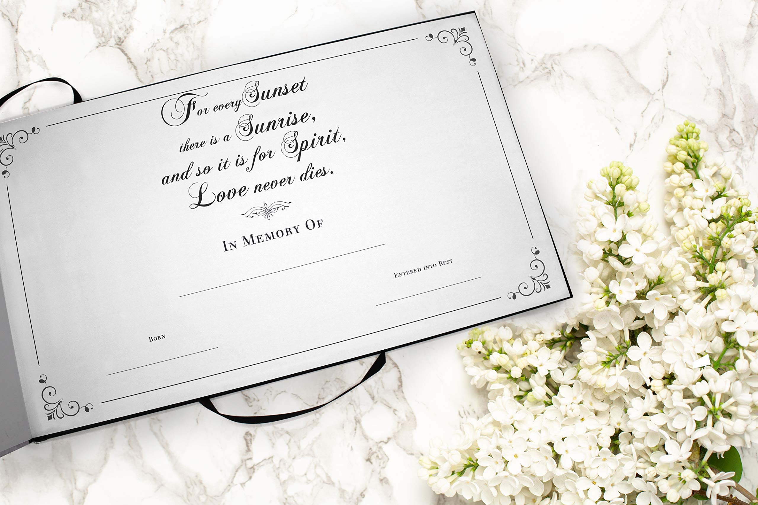 Endless Summer Photo Funeral Guest Book - Memorial Service Sign In Book for Celebration of Life | Perfect for Funeral Services, Memorial Gatherings & Remembrance Events