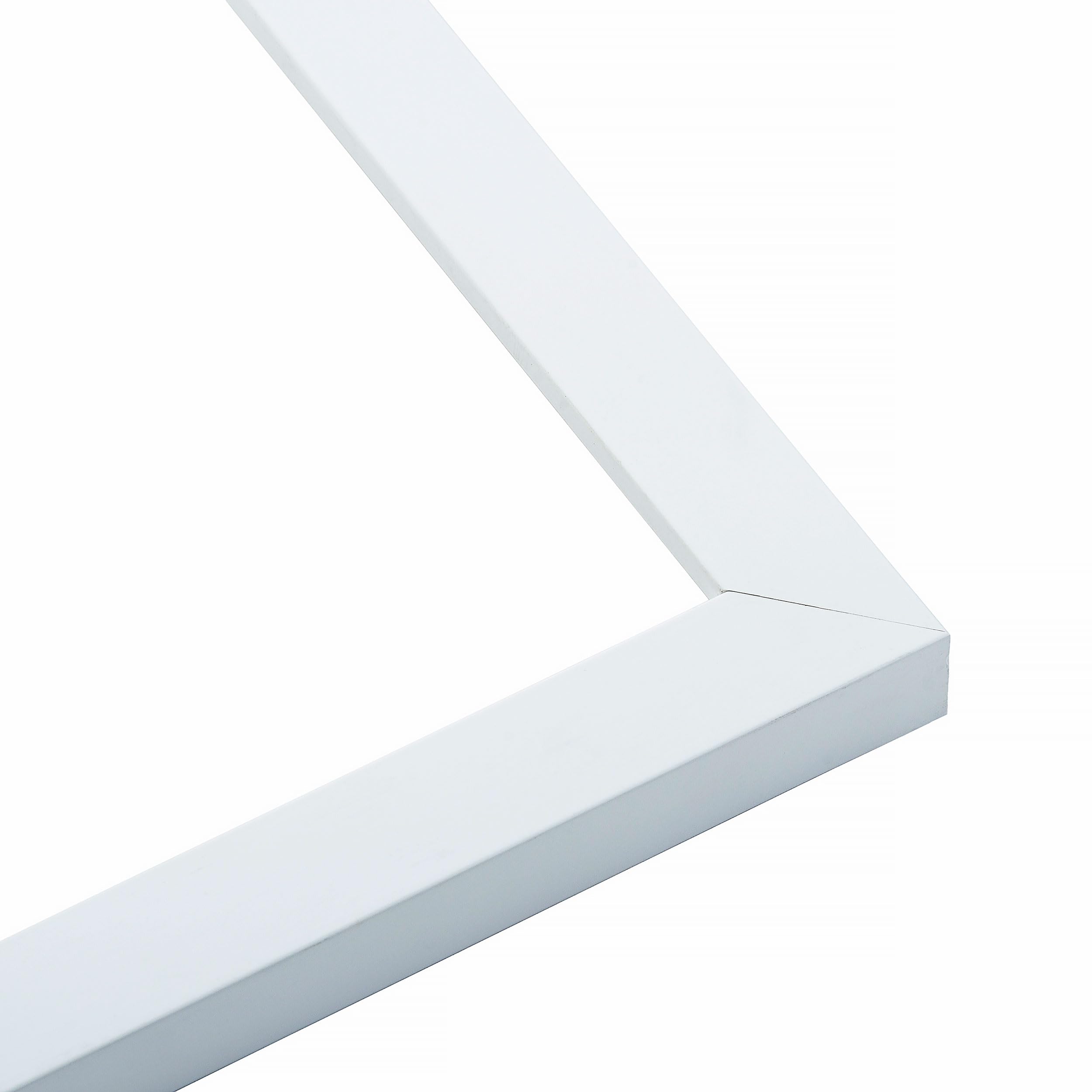 26x40 White Solid Pine Wood Picture Frame with UV Acrylic & Foam Board Backing - Poster, Art, Photo Display for Home, Office, Gallery Wall Decor - Includes Hanging Hardware