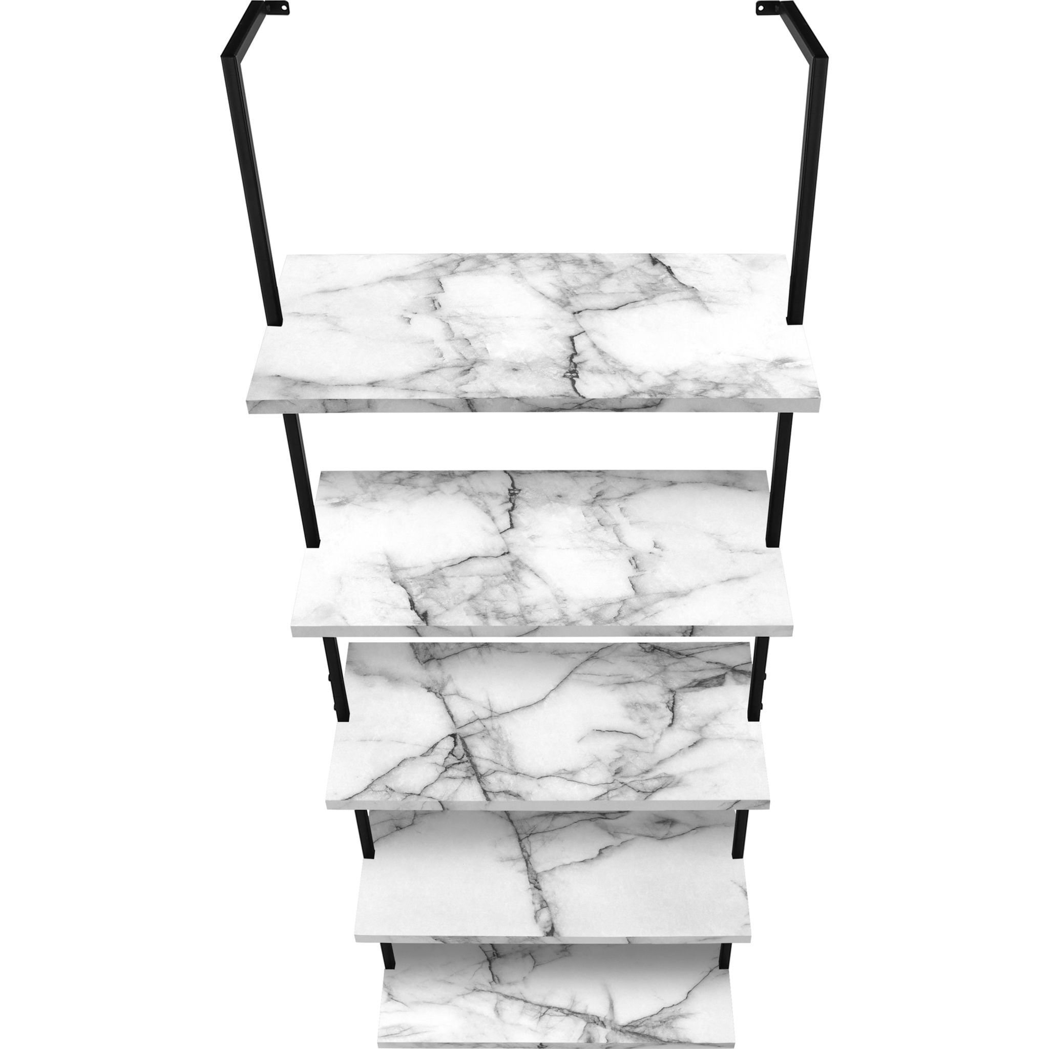 Modern Grey and Black Bookshelf - Sturdy Wooden Bookcase for Home, Office, or Library - Perfect for Organizing Books, Decor, and Storage Needs