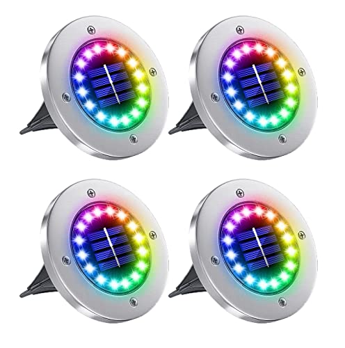 Color underground lights 4pcs