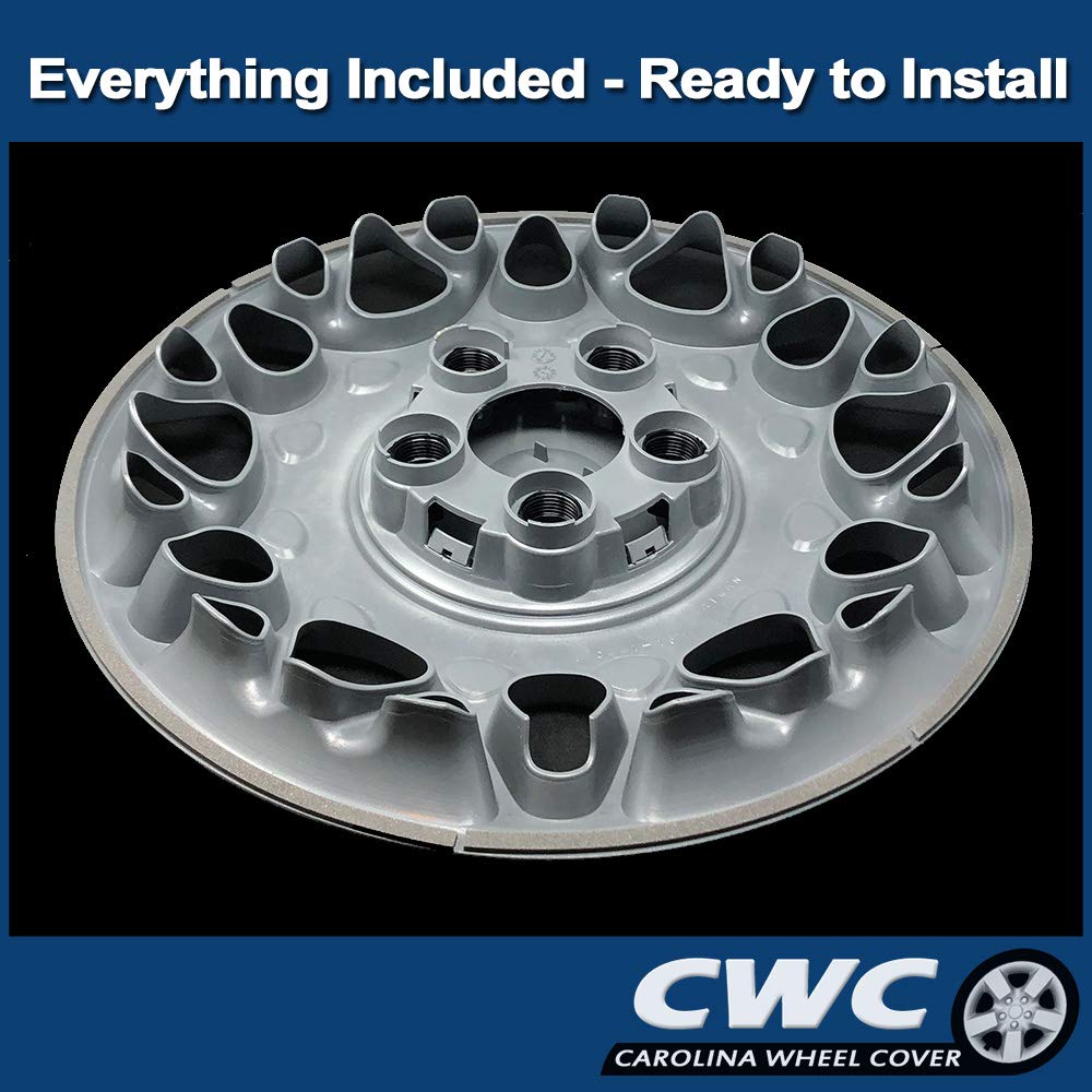 Premium Buick Century 1997-2005 Replacement Hubcaps - 15-Inch Wheel Cover Set (4-Piece) - Durable ABS Plastic Alloy Look - Perfect for Car Restoration & Daily Driving Protection