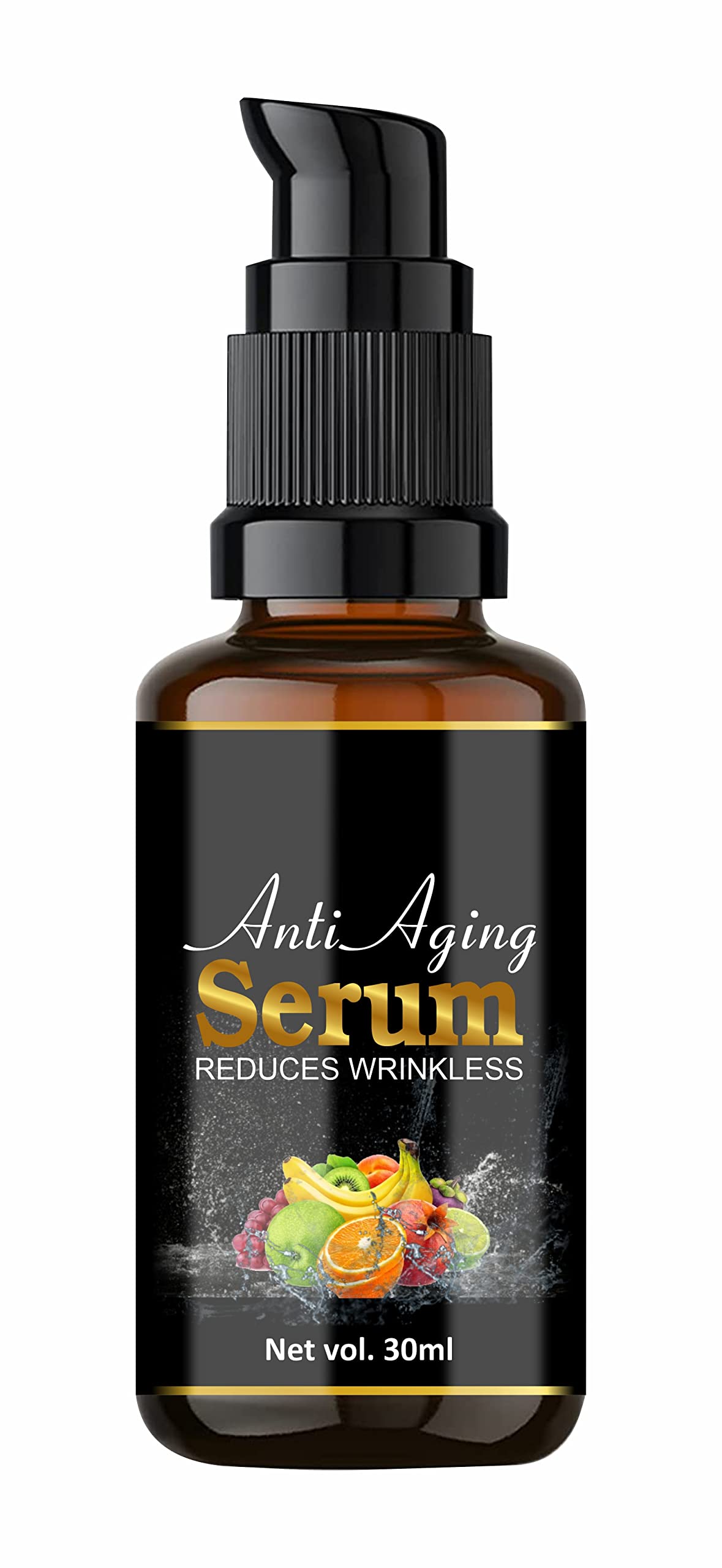 Oilanic Anti-Aging Face Serum 30ml - Natural Wrinkle Reducer with Hyaluronic Acid & Vitamin C | Improves Skin Elasticity, Reduces Fine Lines & Wrinkles | Perfect for Night Routine & Daily Skincare Regimen