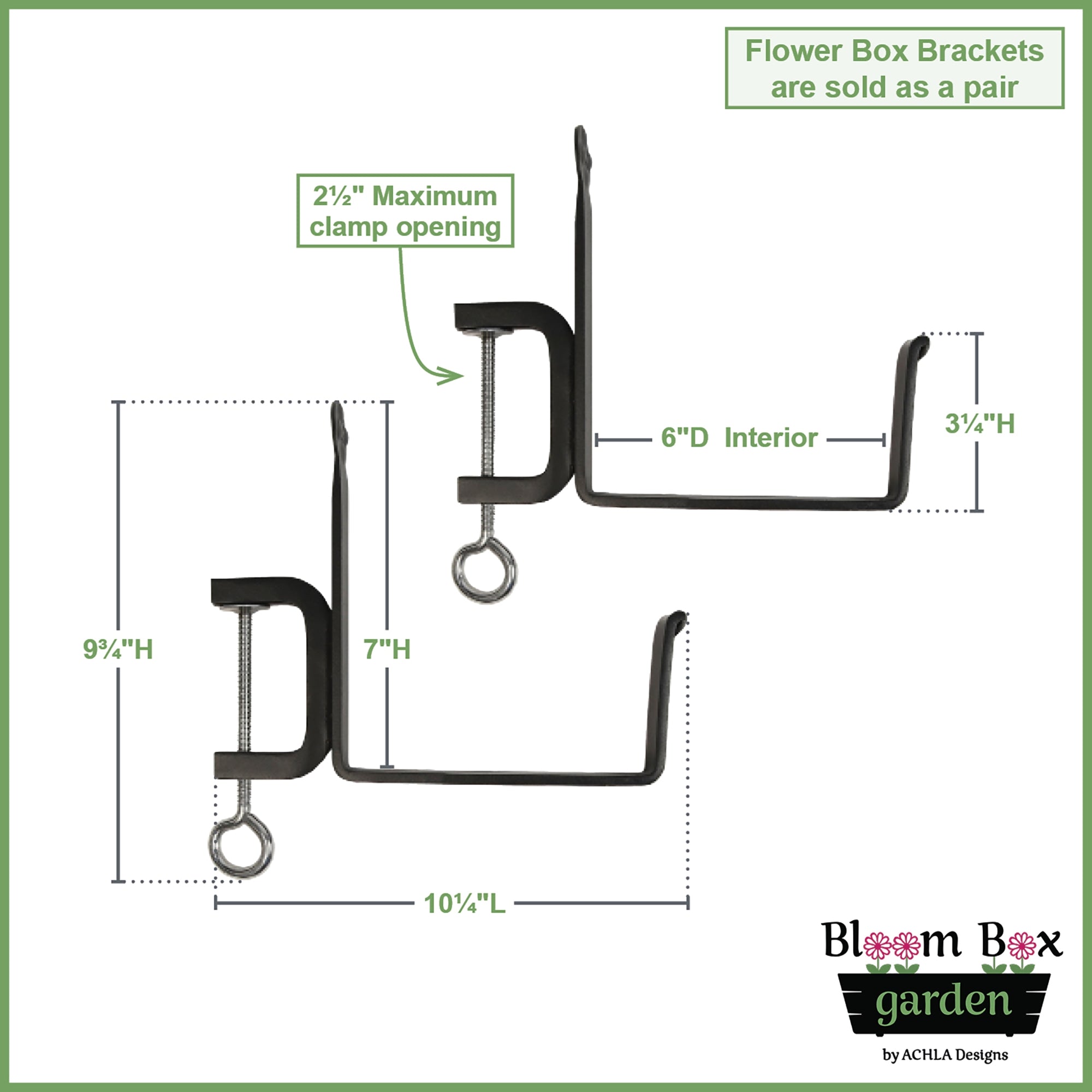 Bloom Box Garden Growing Kit with Clamp-On Brackets - Indoor Herb Garden Starter Kit for Windowsill, Kitchen, or Balcony - Grow Fresh Basil, Mint & Parsley Year-Round