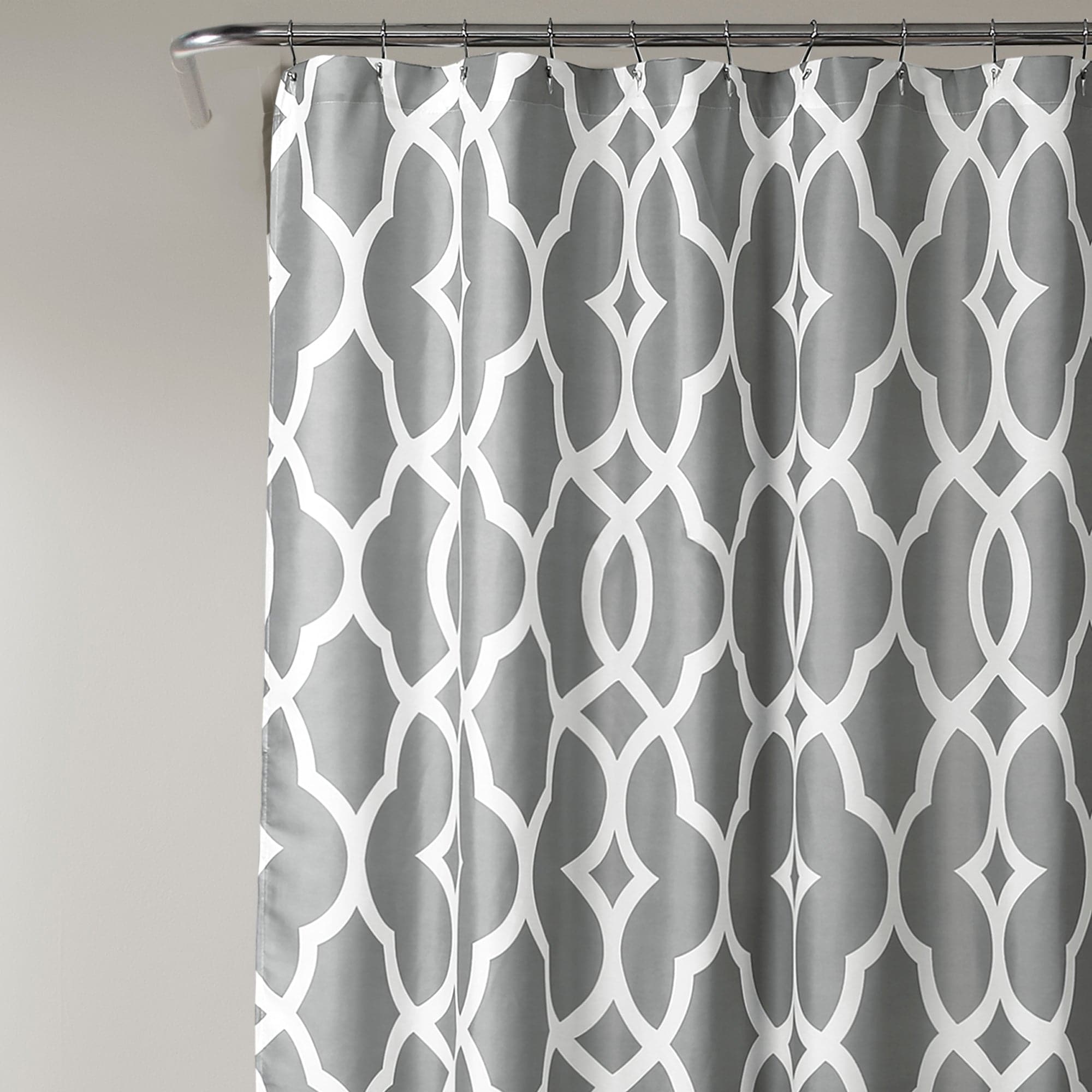 Connor Geo Shower Curtain - Modern Geometric Bathroom Decor - Waterproof & Mold Resistant for Stylish Showers & Bathrooms