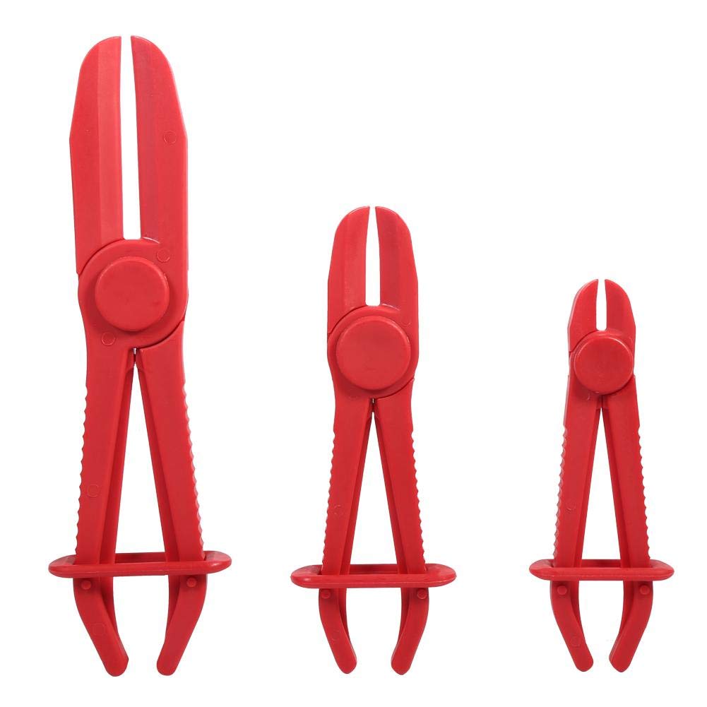 Focket Non-Conductive Hose Line Clamp Pliers - Professional Mechanic Tool for Brake & Hydraulic Hose Clamping | Safe, Easy to Use for Automotive Repair & DIY Projects