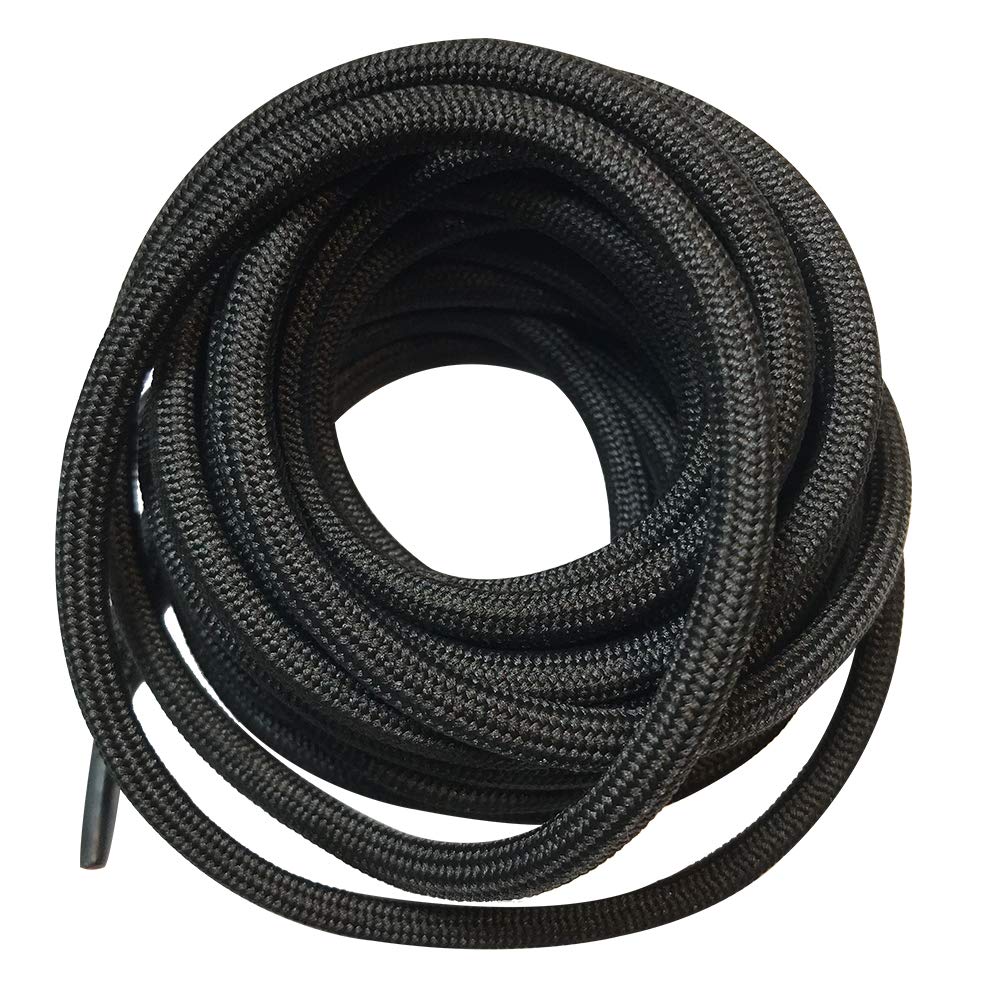 6 Pairs 5MM Thick Heavy Duty Round Boot Laces - Durable Replacement Shoelaces for Hiking & Work Boots - Perfect for Outdoor Adventures, Construction & Tough Work Environments