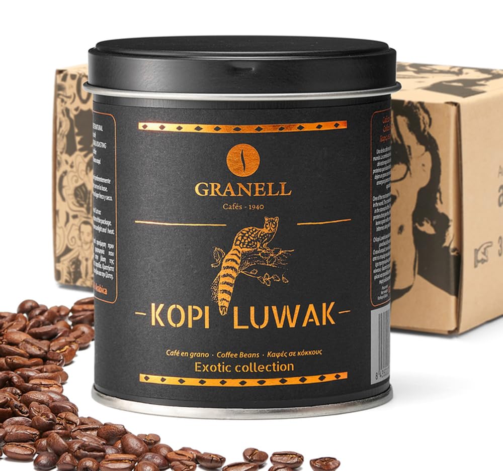 Premium Wild Civet Arabica Coffee Beans - Medium Roast Indonesian Luwak Gourmet Coffee (100g) - Perfect for Gifts, Home Brewing & Special Occasions