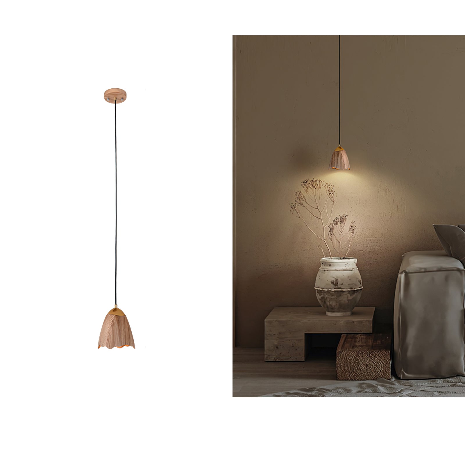 Melody Bell Pendant Lamp - Elegant Glass Hanging Light Fixture for Dining Room, Kitchen Island & Bedroom Decor
