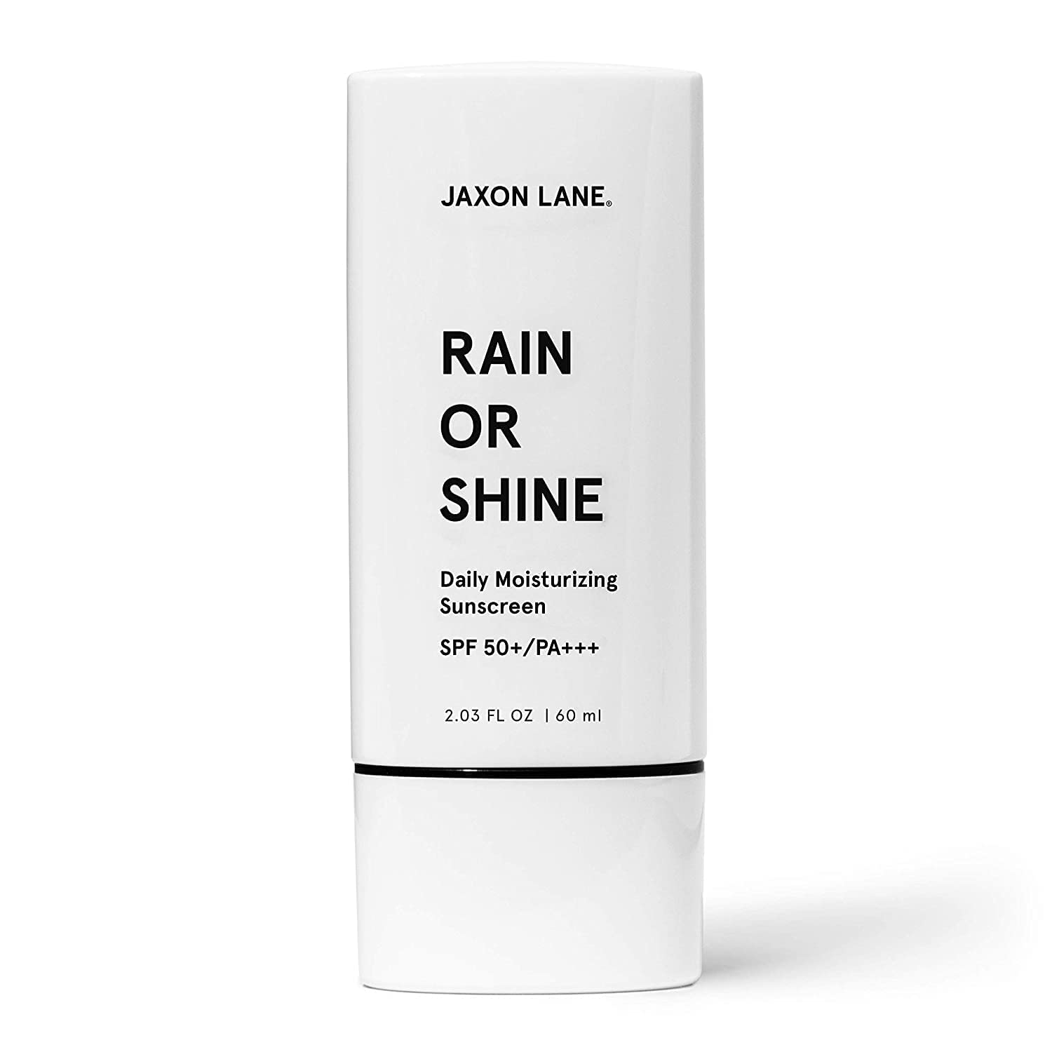 RAIN OR SHINE Anti-Aging Face Sunscreen SPF 50 - Green Tea & Hyaluronic Acid Moisturizer with Vitamin E, Ginseng & Licorice Root - Fragrance Free Daily Sun Protection for Clear Skin (2.03 Oz) - Perfect for Outdoor Activities, Beach Days & Daily Skincare Routine