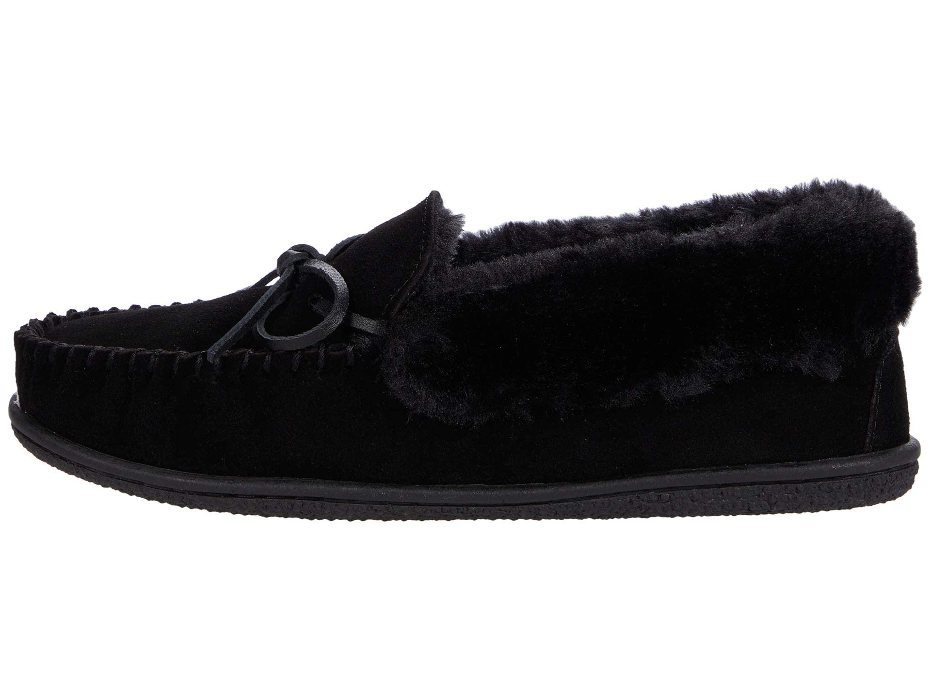 Minnetonka Camp Collar Moc - Genuine Leather Casual Shoes for Men & Women | Comfortable Slip-On Moccasins for Outdoor, Travel & Everyday Wear