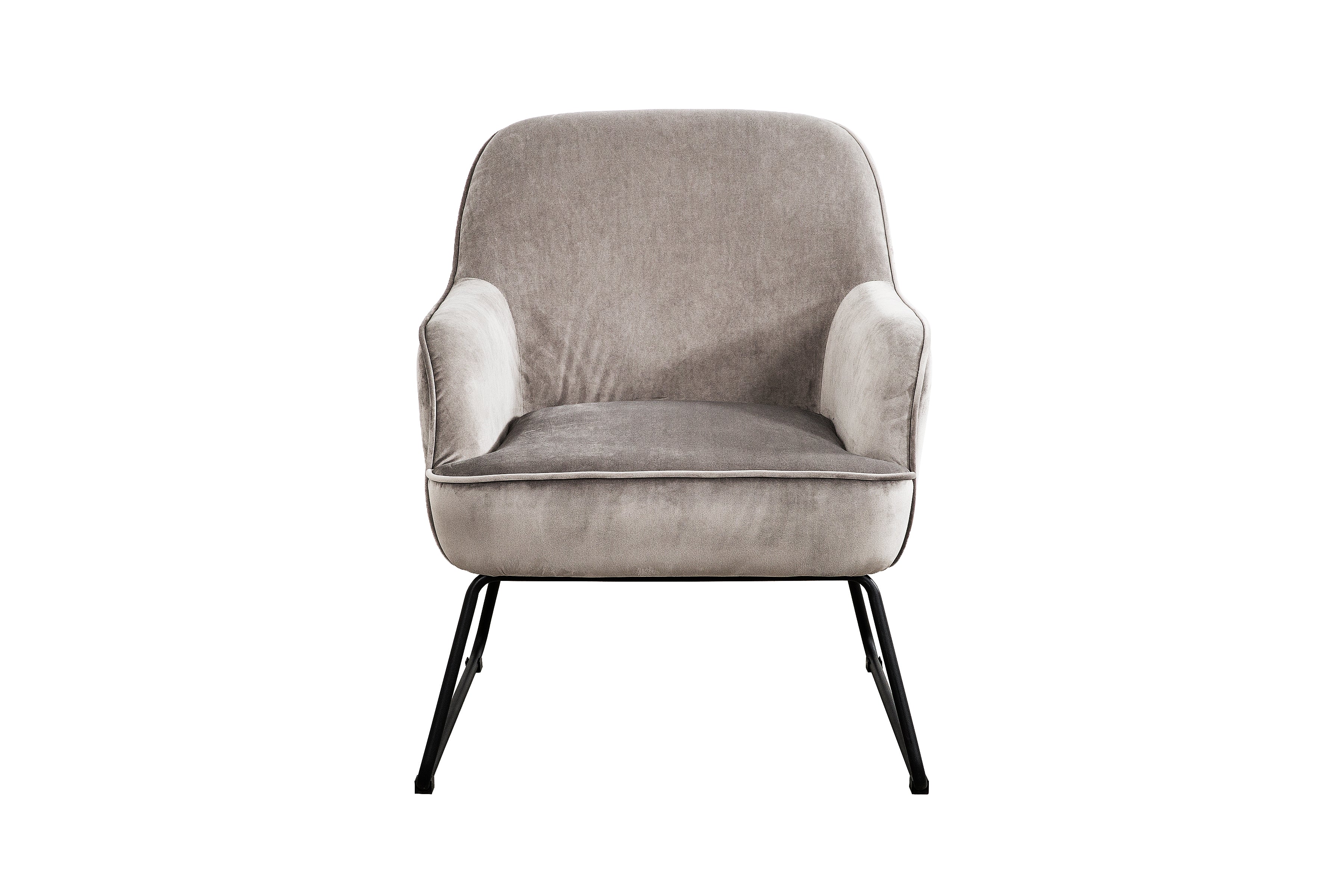 Alea Accent Chair - Modern Slate Gray Upholstered Lounge Chair for Living Room, Bedroom & Office - Comfortable Reading Chair with Sturdy Metal Legs - Perfect for Relaxing, Working & Small Space Decor