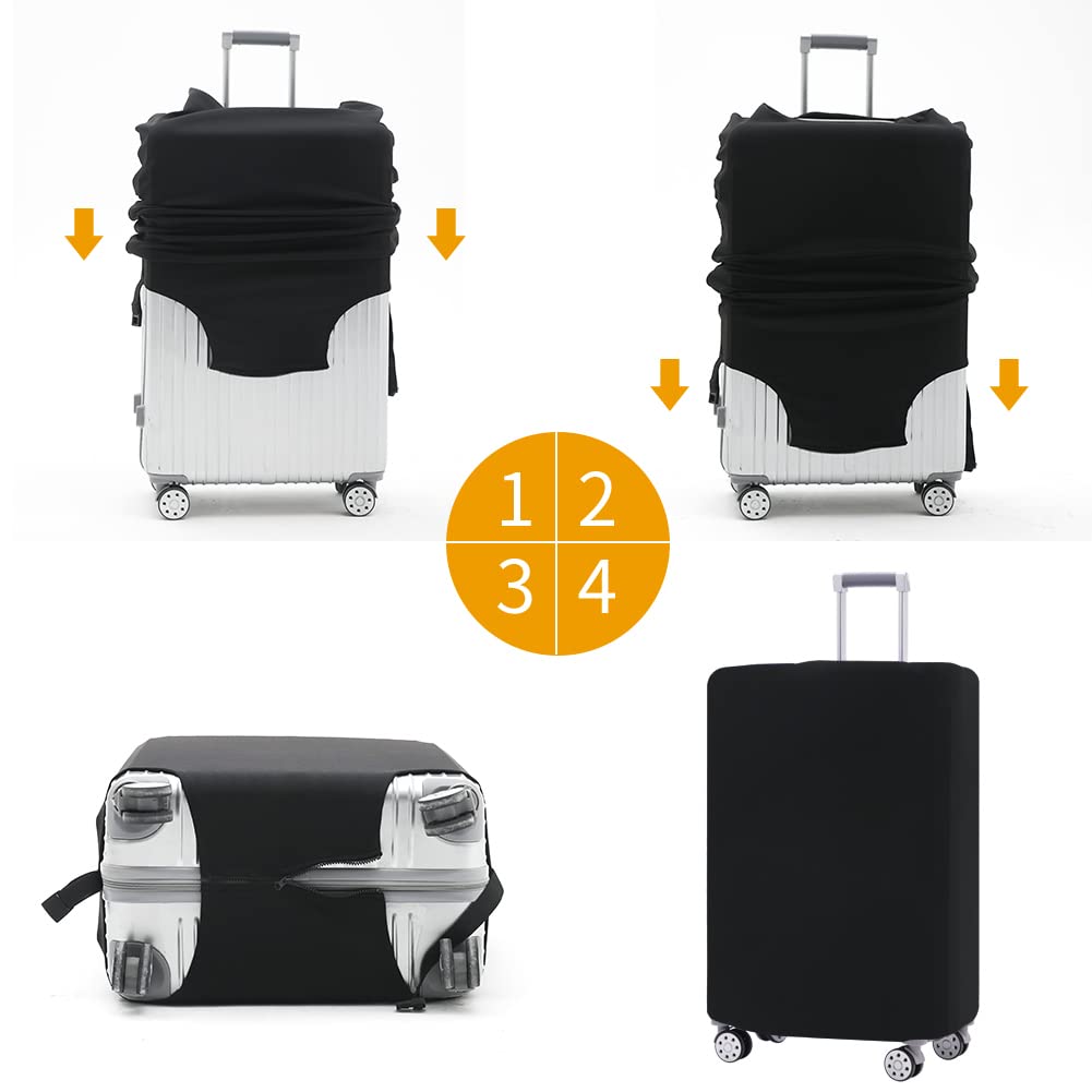 Travelkin Luggage Cover - Waterproof Suitcase Protector for 22-25 Inch Bags | Perfect for Air Travel, Vacation & Business Trips