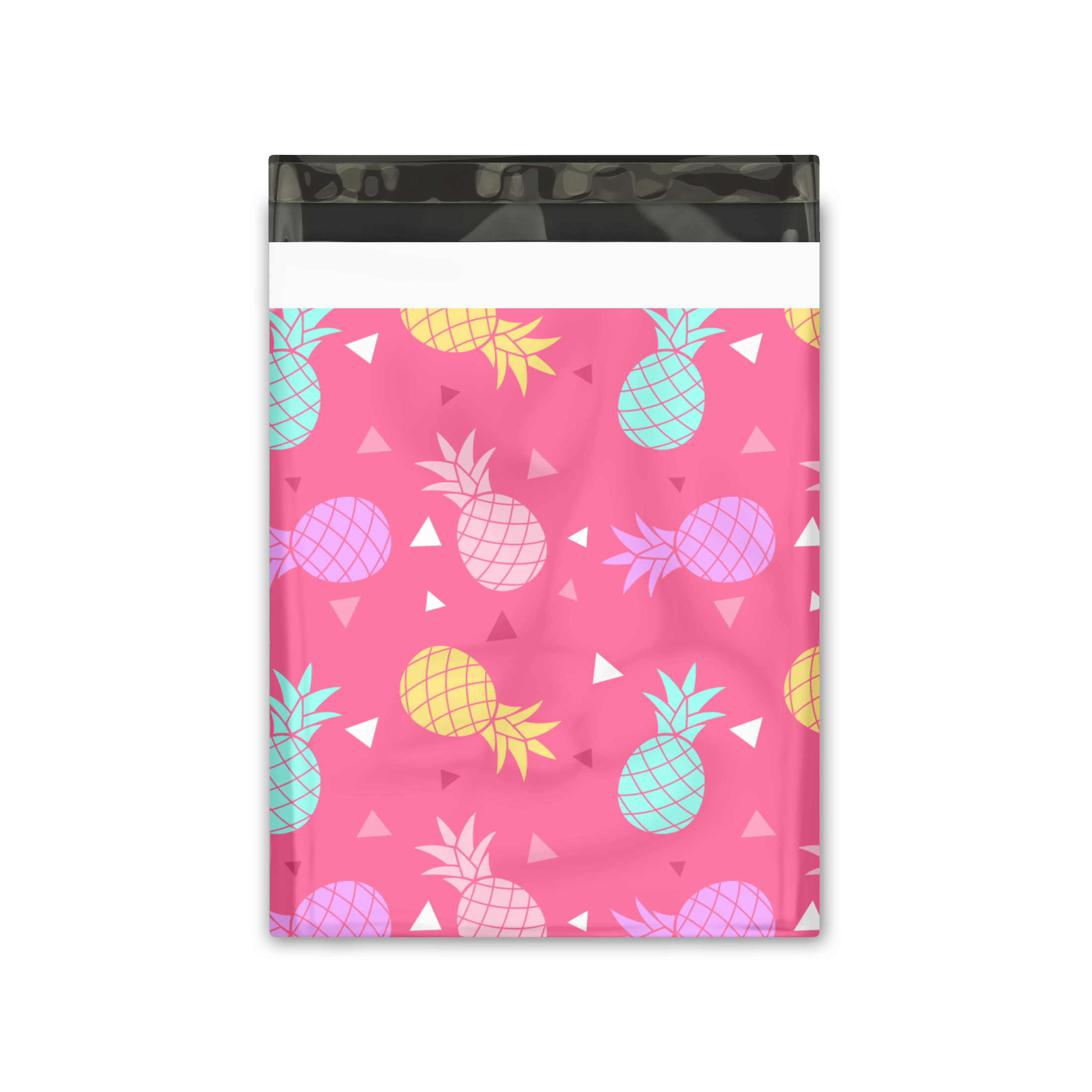 10x13 Inch Pink Pineapple Printed Poly Mailers - Waterproof Shipping Envelopes for Ecommerce, Boutique & Subscription Boxes - Durable Mailing Bags for Clothing, Jewelry & Small Business Packaging