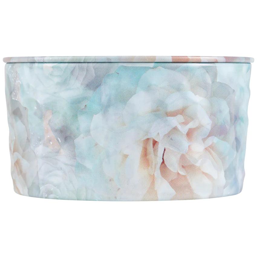 Milk Rose Scented 2-Wick Tin Candle - Long Lasting Aromatherapy Candle for Home, Bathroom, Bedroom Relaxation & Romantic Ambiance