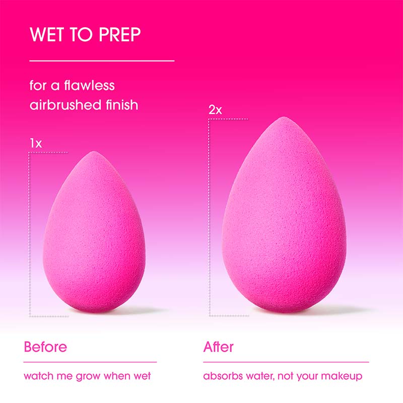 Original Beautyblender Makeup Sponge - Professional Blending Tool for Flawless Foundation & Concealer Application - Perfect for Everyday Makeup & On-The-Go Touch Ups