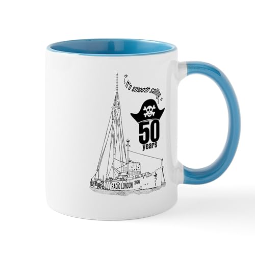 White/Blue Inside - Radio London 50Th Mug