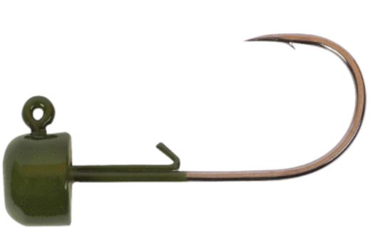 Block Head Fishing Lure Size 1/0 1/16 - Premium Bass & Trout Bait for Freshwater & Saltwater Fishing