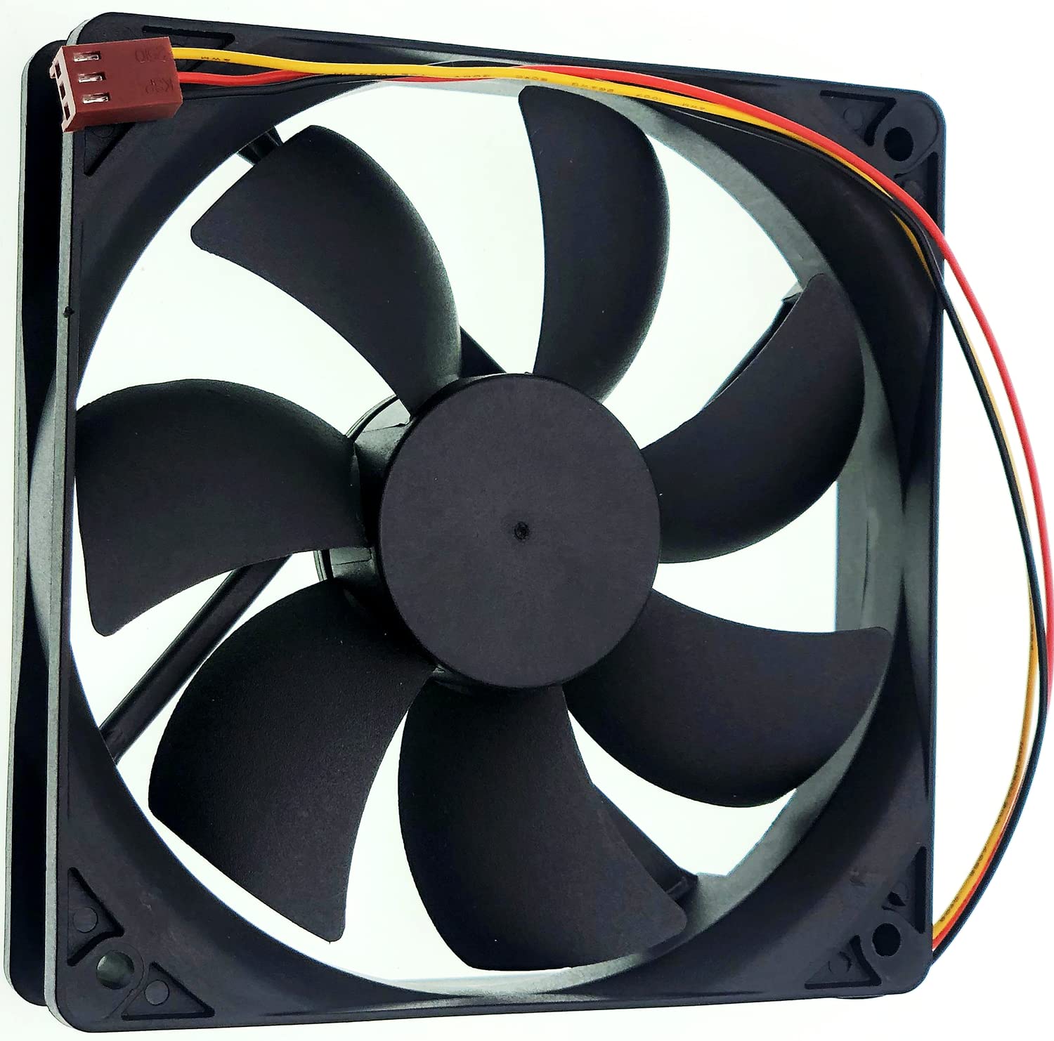 A12025-12CB-3BN-F1 12025 120mm Computer Case Cooling Fan - 12V 0.16A, 3-Pin 3-Wire Silent Chassis Fan for PC, Gaming Rig & Server Cooling - Ideal for Enhanced Airflow in Desktop Computers & Workstations