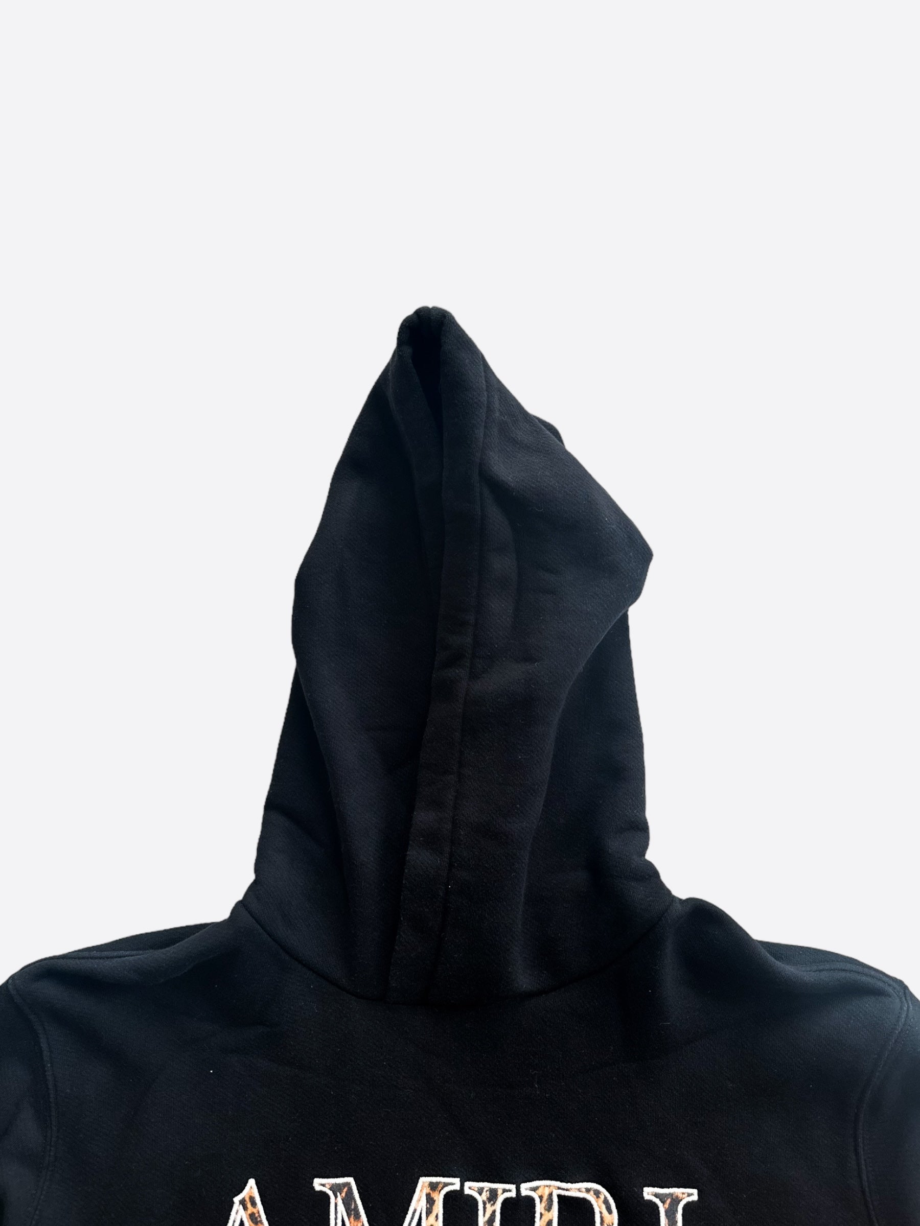 Amiri Black Cheetah Logo Hoodie for Men - Stylish Streetwear Pullover with Bold Print | Perfect for Casual Outfits, Urban Fashion & Night Out