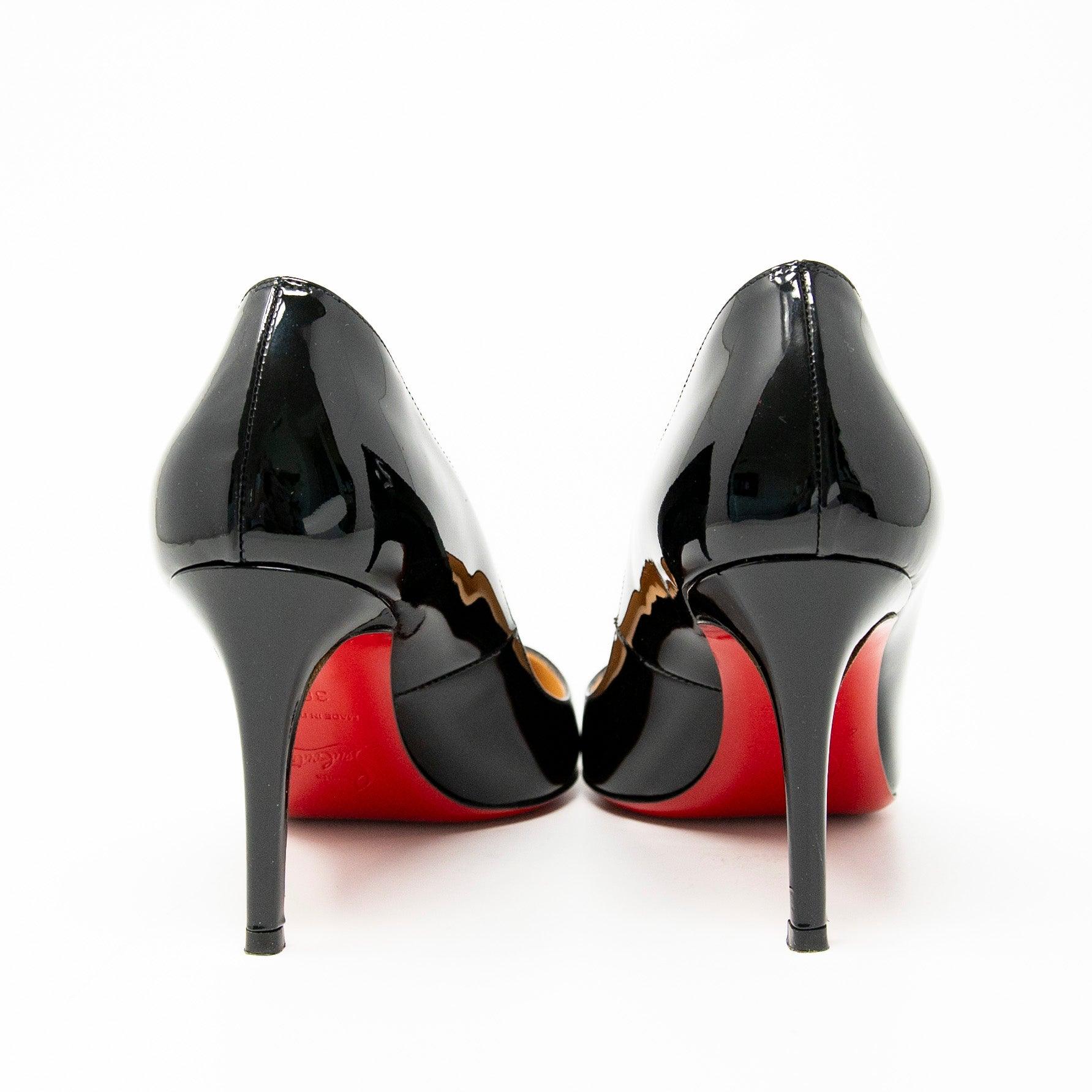 Christian Louboutin Black Pigalle Pumps Size 36 - Women's Classic Pointed Toe High Heels for Party, Wedding & Evening Wear
