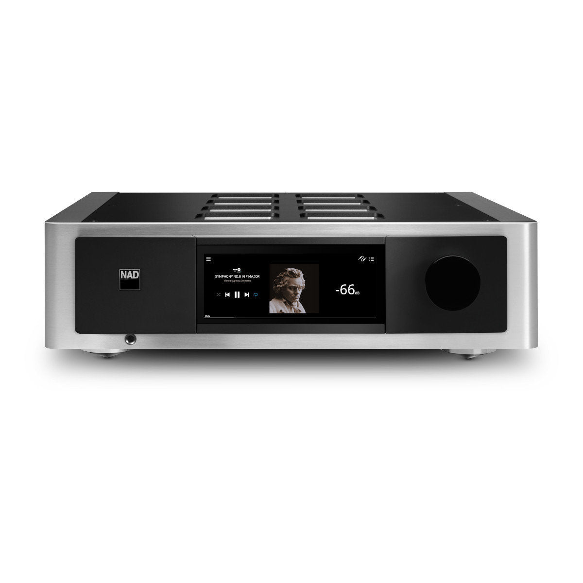 NAD Electronics M33 BluOS Streaming DAC Amplifier - High-End Wireless Audio System for Home Theater & Music Listening - Perfect for Audiophiles & Hi-Fi Enthusiasts