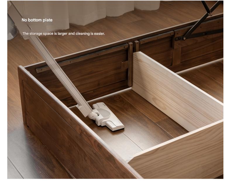 Premium Black Walnut Solid Wood Storage Box with Soft Fabric Back - Perfect for Bedroom Organization, Jewelry Storage & Home Decor