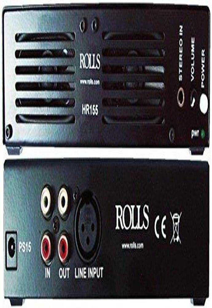 HR155 Professional Rack Mount Speaker Monitor - High-Quality PA Speaker for Live Performances, DJ Gigs & Studio Recording - Perfect for Concerts, Events & Home Studios