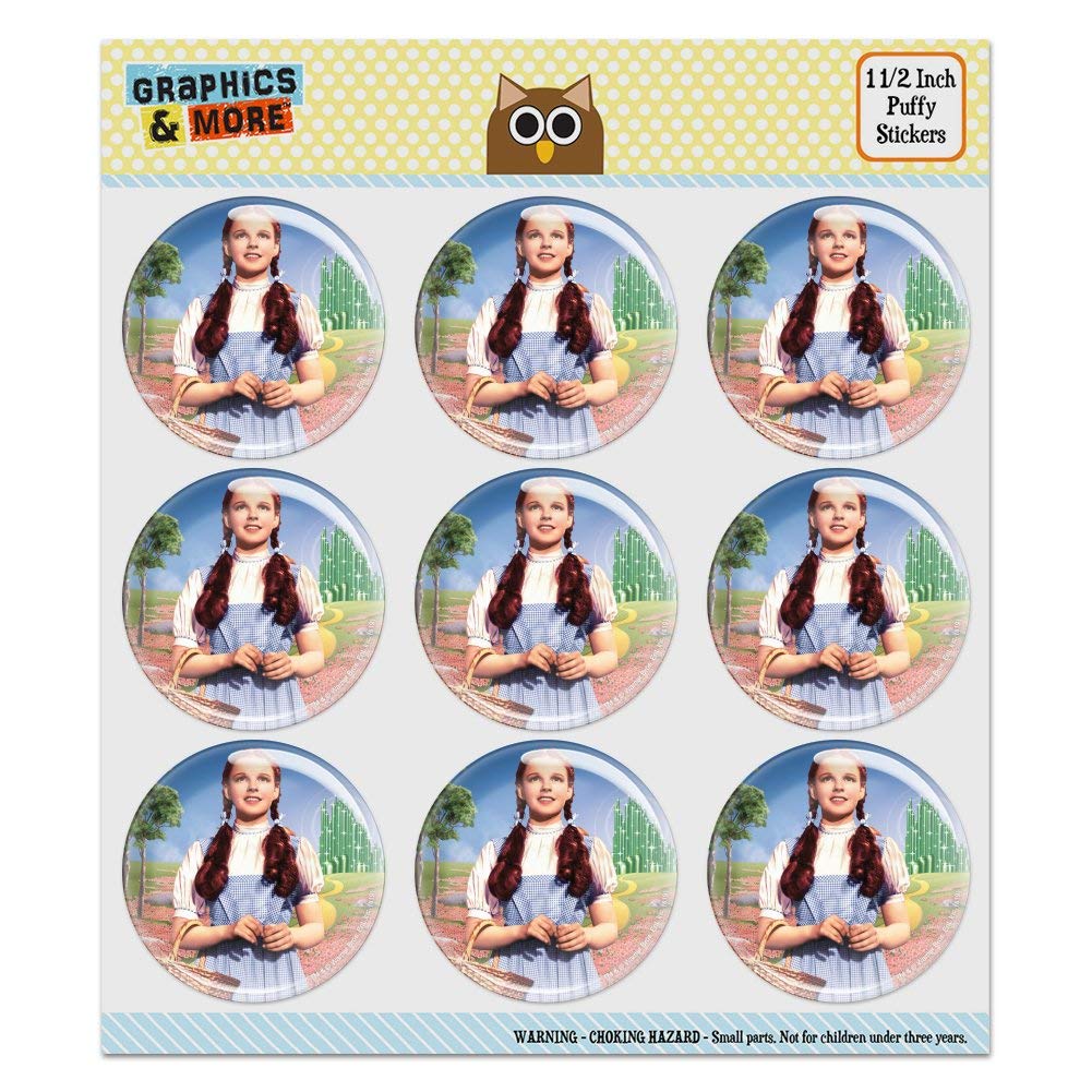 Wizard of Oz Dorothy Character Puffy Bubble Dome Stickers for Scrapbooking, Card Making & DIY Crafts – Perfect for Journals, Albums & Home Decor