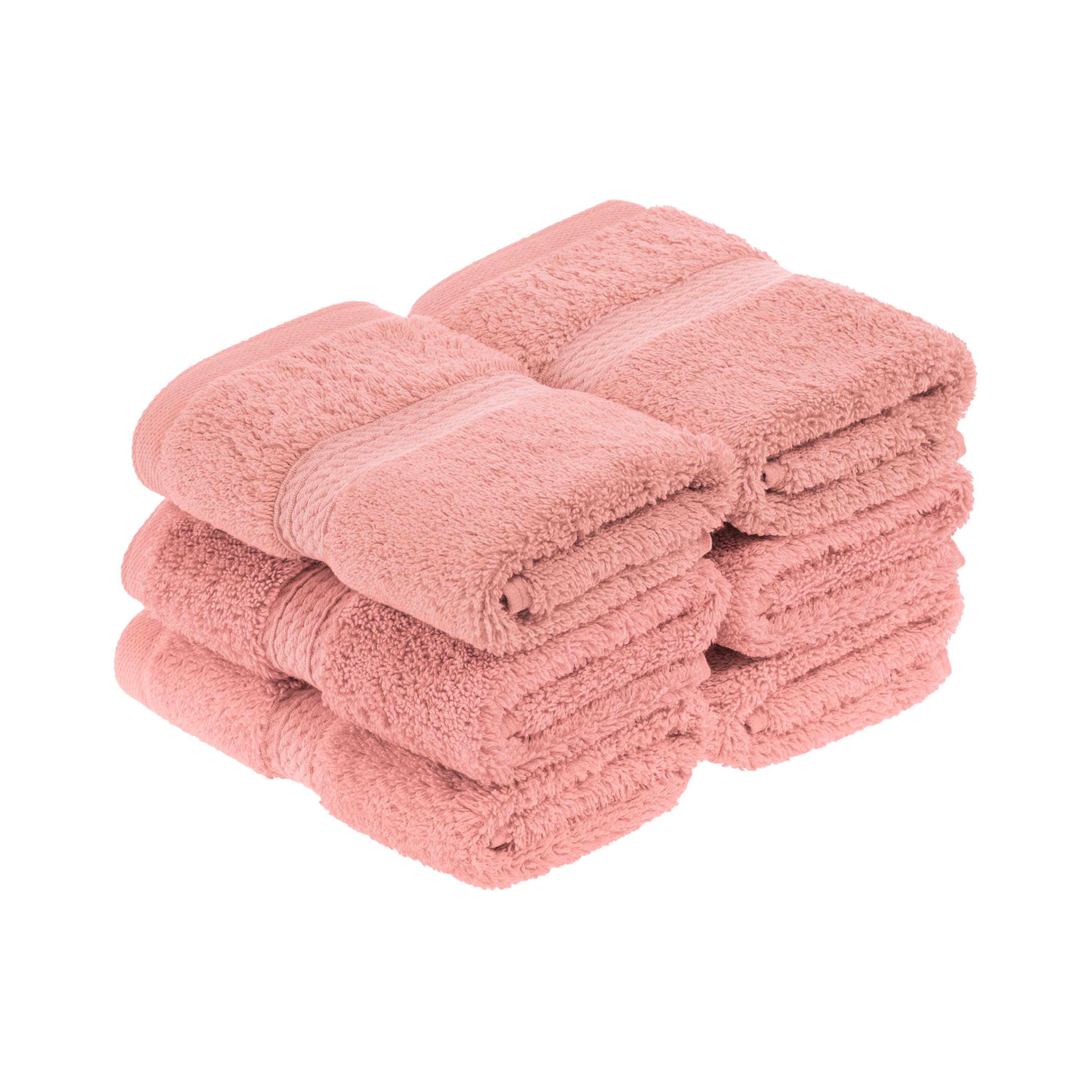 Premium 100% Egyptian Cotton Plush Heavyweight Luxury Bath Towel Set of 6 - Ultra Soft & Absorbent for Spa, Hotel & Home Use