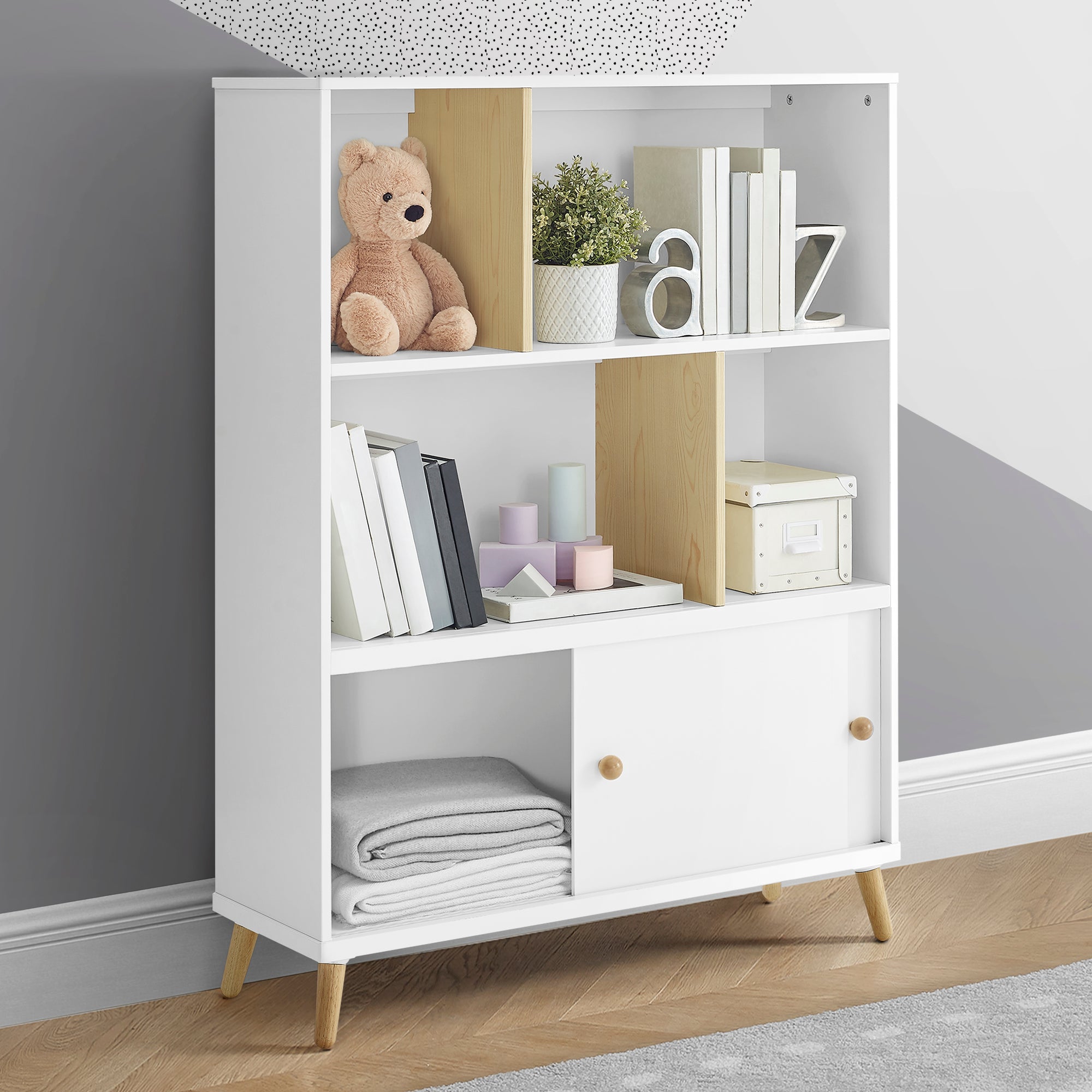 Hudson Bookcase with Greenguard Gold Certification - Modern Bookshelf for Home, Office & Library Storage
