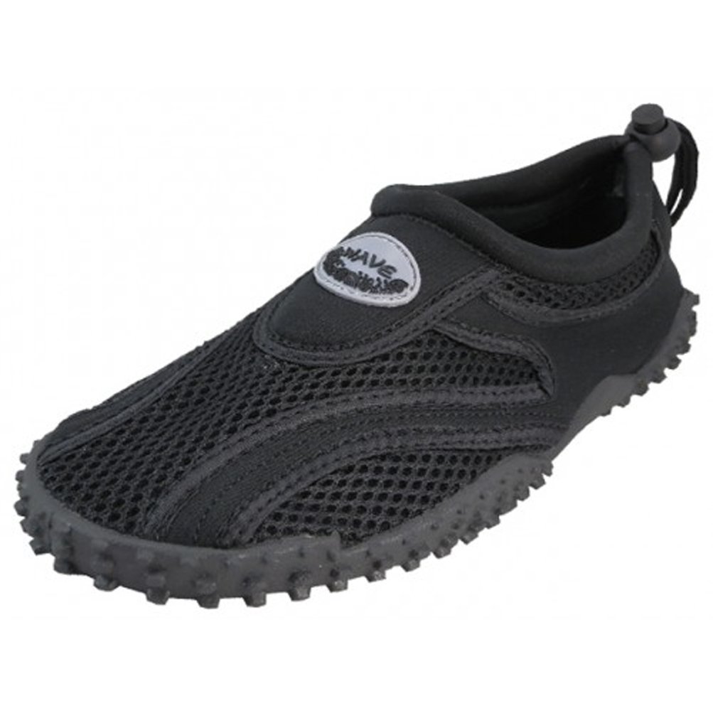 Men's Quick-Dry Water Shoes for Beach, Pool & Surfing - Lightweight & Non-Slip Aqua Shoes (Black, Size 7) - Perfect for Swimming, Kayaking & Water Sports