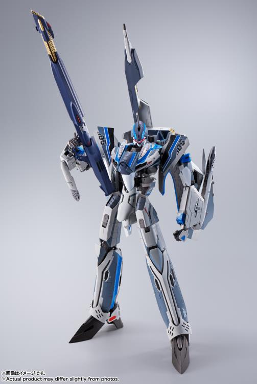 Bandai DX Chogokin VF-31AX Kairos Plus Hayate Immerman Custom Action Figure - Macross Delta Movie Edition | Collectible Anime Mecha Model for Display & Play | Perfect for Anime Fans & Model Collectors