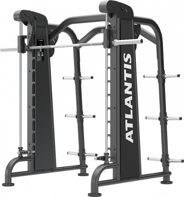 ATLANTIS Smith Machine - Heavy Duty Home Gym Equipment for Strength Training & Weightlifting | Perfect for Home Gyms, Commercial Gyms & CrossFit Workouts