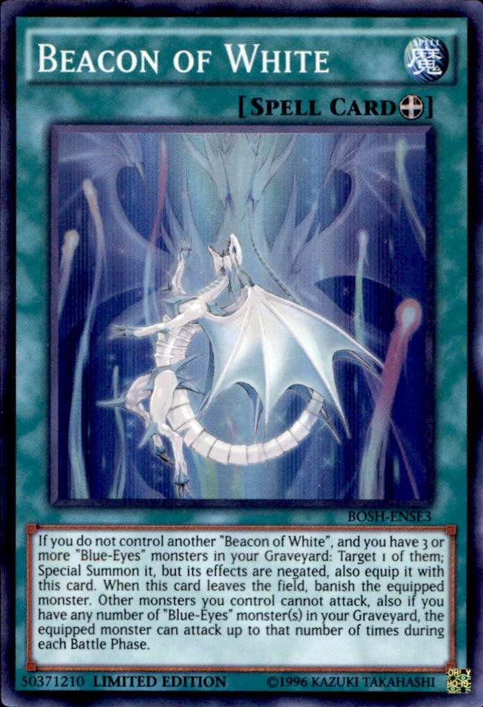 Yu-Gi-Oh! Beacon of White - Breakers of Shadow Special Limited Edition Super Rare Card | Collectible Trading Card Game for Battles & Strategy | Perfect for Tournaments & Card Collectors