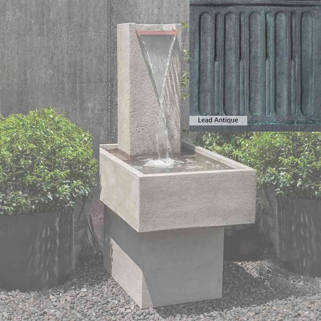 Campania International Falling Water Fountain III - Outdoor Garden Waterfall Feature for Patio, Yard, and Landscape Decor