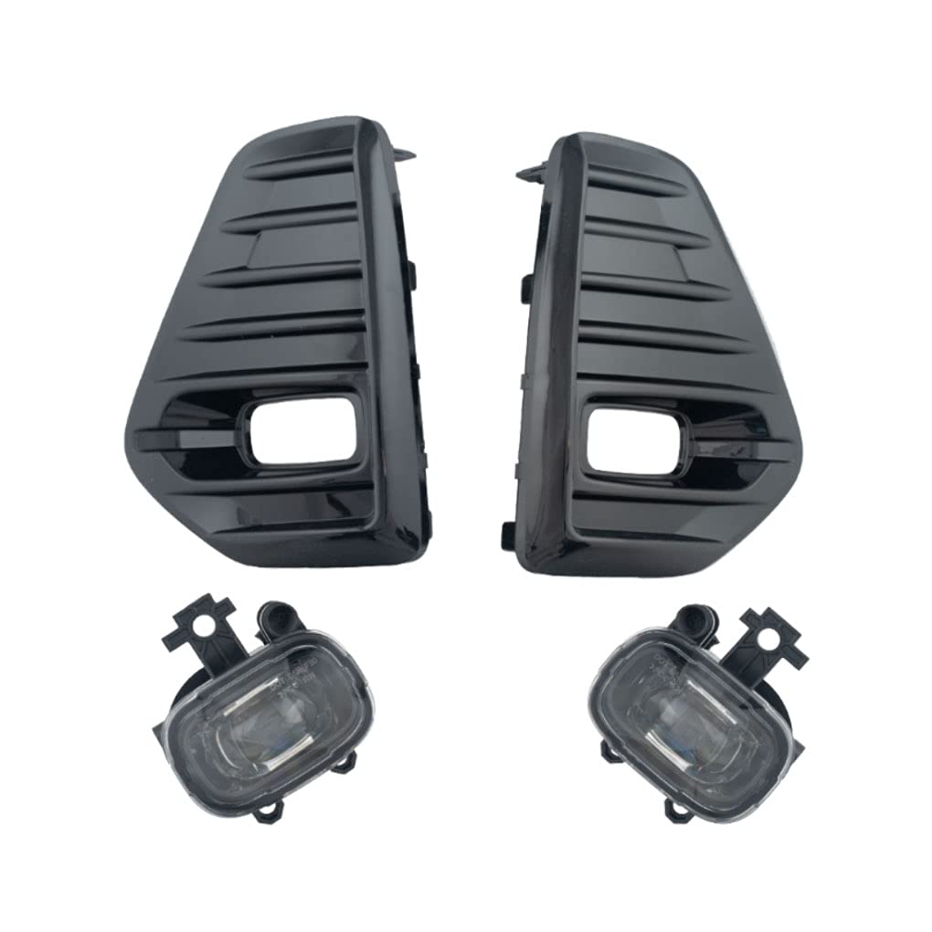 2021-2024 Nissan Kicks LED Fog Light Assembly with Bezels & Switch Harness - DOT/SAE Compliant Left & Right Fog Lights for Enhanced Night Driving Safety