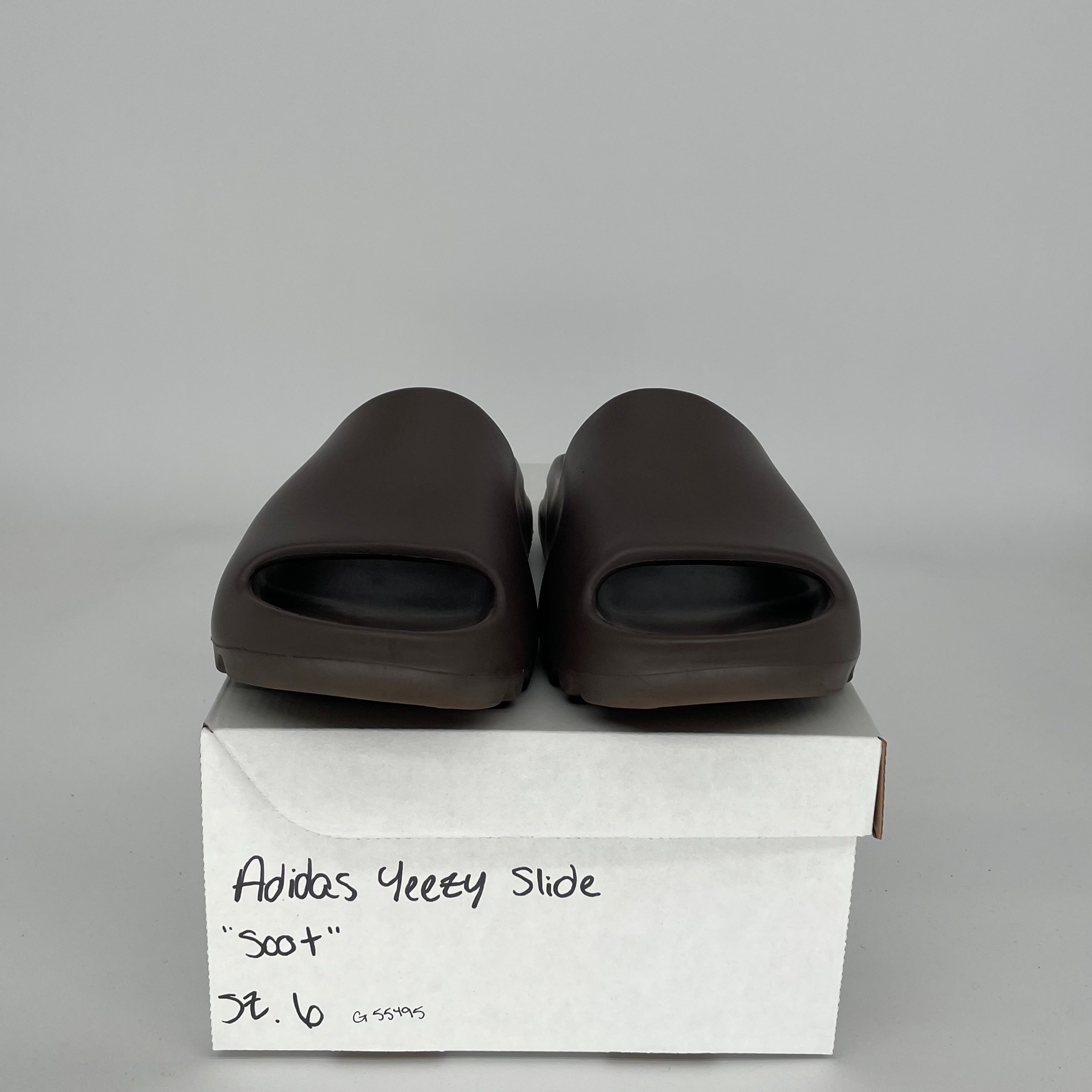 Adidas Yeezy Slide Soot - Size 6 (G55495) | Comfortable Unisex Slides for Men & Women | Perfect for Beach, Pool, Gym & Casual Wear