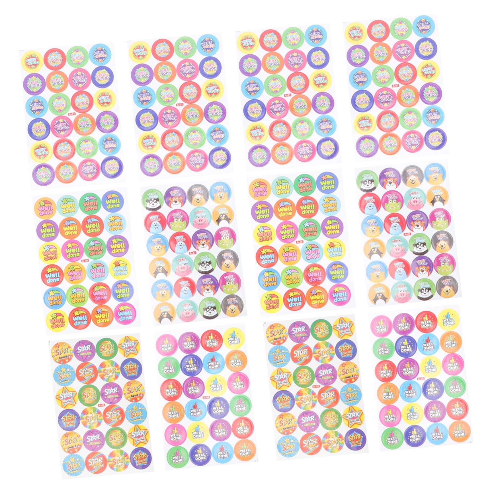 100 Sheets MAGICLULU Motivational Stickers for Kids - Positive Affirmation Encouragement Stickers for Students, Classroom, School & Home Use - Inspirational Reward Stickers for Children