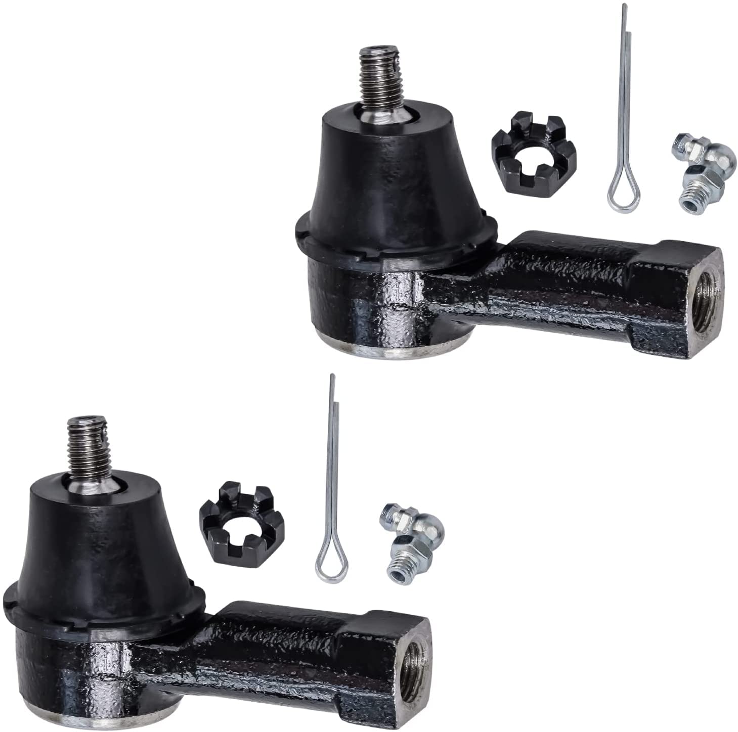 Detroit Axle - 2.4L Front End Control Arms Kit for Chrysler Sebring Dodge Stratus Mitsubishi Eclipse Galant | 2 Lower Control Arms with Ball Joints, 2 Outer Tie Rod Ends, 2 Sway Bar Links | 2001 Replacement Parts | Perfect for Suspension Repair & Maintenance