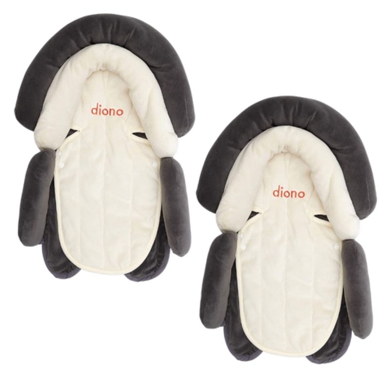 Soft & Supportive 2-in-1 Baby Head Support Pillow - 2 Pack for Newborns & Infants - Perfect for Car Seats, Strollers & Nursing
