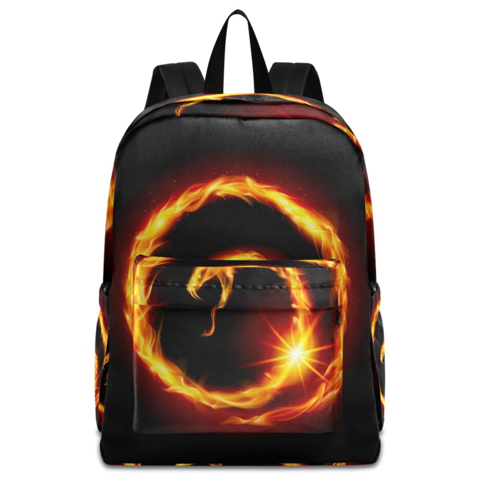 ZzWwR Spiral Snake Black Large Durable Laptop Backpack for Men & Women - Perfect for Travel, School, Work & Daily Commute