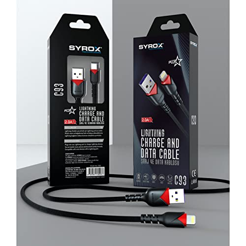 Durable Braided Lightning Cable 3ft 2 Pack - Fast Charging USB A Cable for iPhone Xs Max/XS/XR/X/8/7/6S/6/Plus/SE - Perfect for Home, Office & Travel (Black)