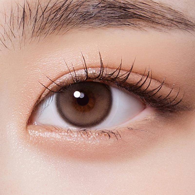 Olola Purity Shine 1 Day Taupe Brown Colored Contact Lenses (10 Pack) - Natural Eye Color Enhancement for Daily Wear, Cosplay & Special Occasions