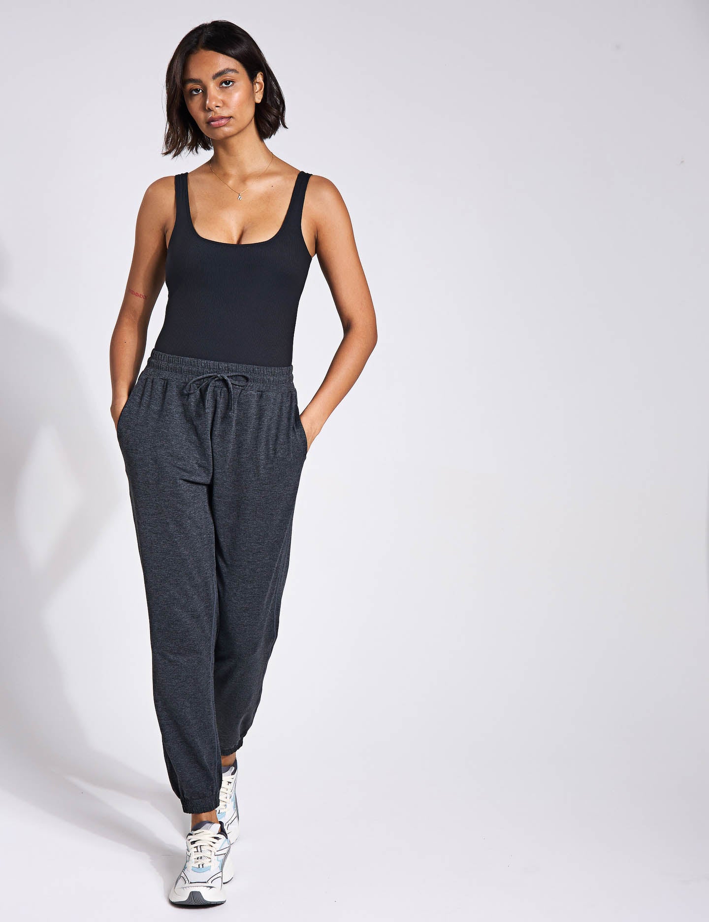 Stylish Black Penny Square Neck Bodysuit for Women | Flattering Fit & Comfortable | Perfect for Layering, Date Nights & Everyday Wear