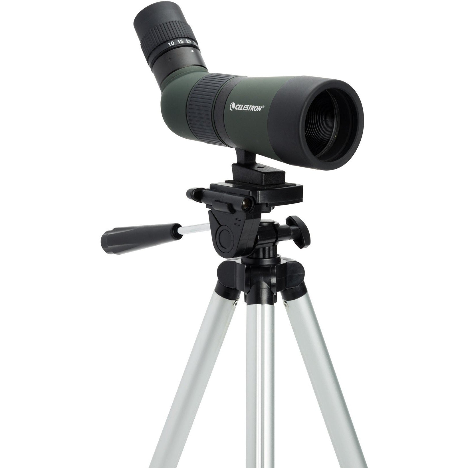 LandScout 10-30x50mm Zoom Angled Spotting Scope with Backpack Kit - Perfect for Bird Watching, Hunting, and Outdoor Adventures