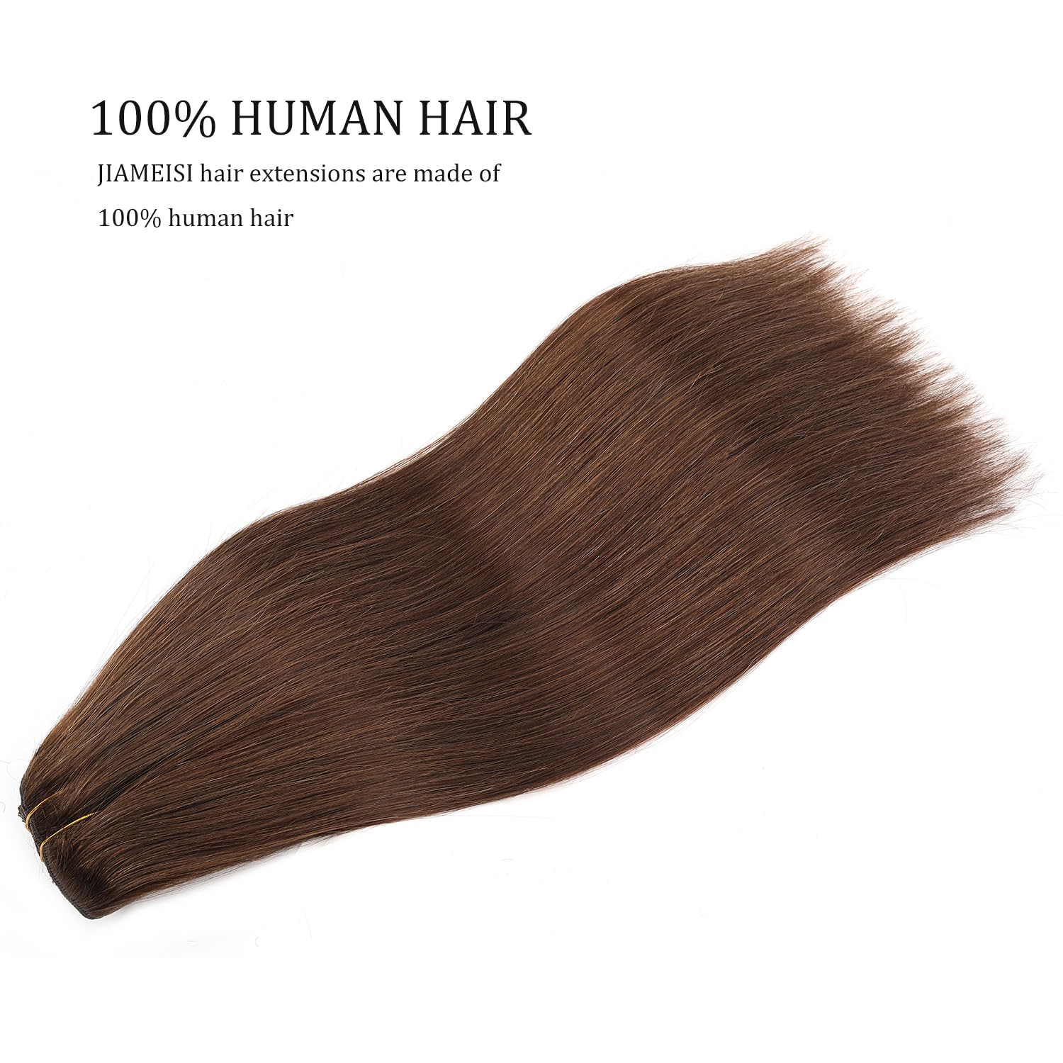 Clip in Hair Extensions 20 Inch 8pcs 120g Straight Human Hair Extensions #4 Medium Brown for Women - Perfect for Daily Styling, Parties & Special Occasions