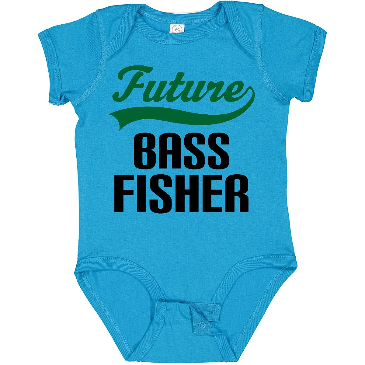 Inktastic Future Bass Fisher Baby Bodysuit - Cute Fishing Outfit for Boys & Girls - Soft Cotton Infant Onesie for Newborns & Toddlers - Perfect for Fishing Trips, Family Photos & Outdoor Adventures